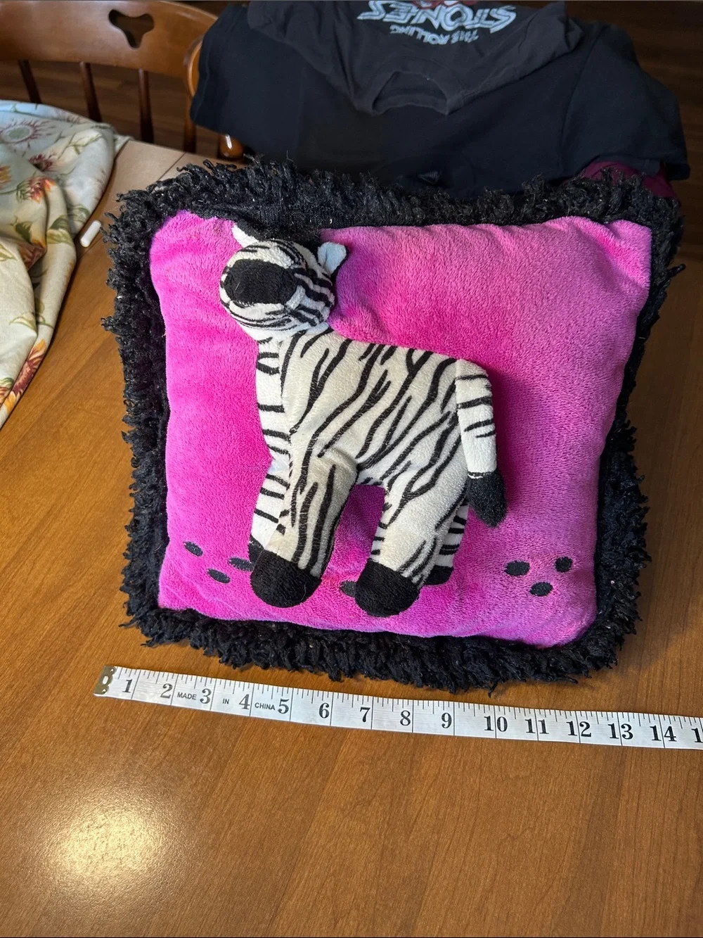 Two 3D Plush Decorative Pillows